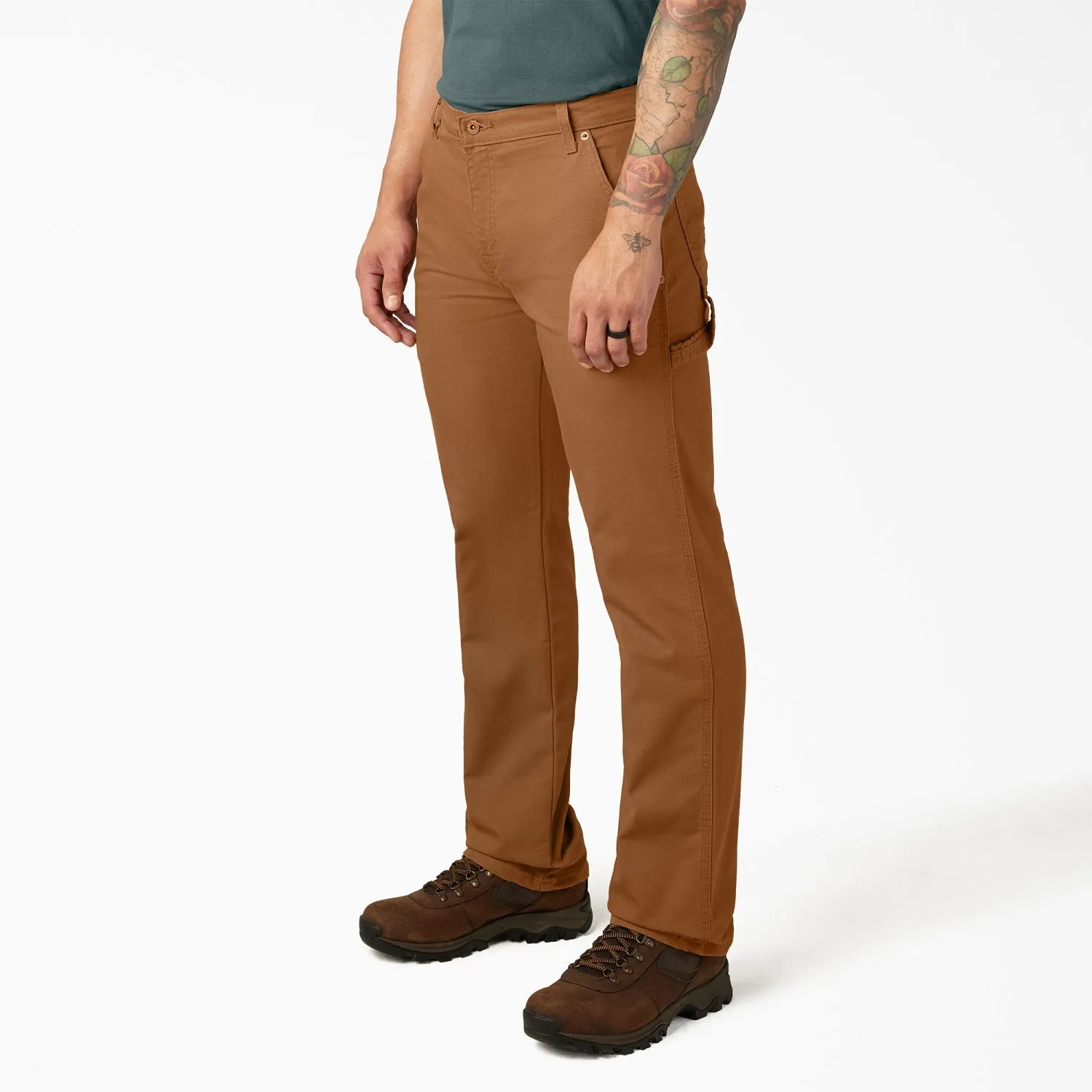 Dickies Men's FLEX Regular Fit Duck Carpenter Pant_Stonewashed Brown Duck sold by Work World product image thumbnail 2