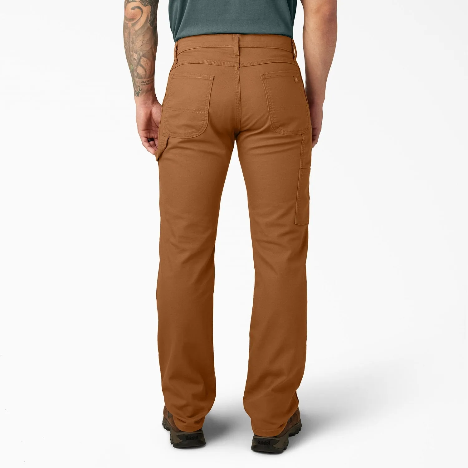 Dickies Men's FLEX Regular Fit Duck Carpenter Pant_Stonewashed Brown Duck sold by Work World product image thumbnail 5