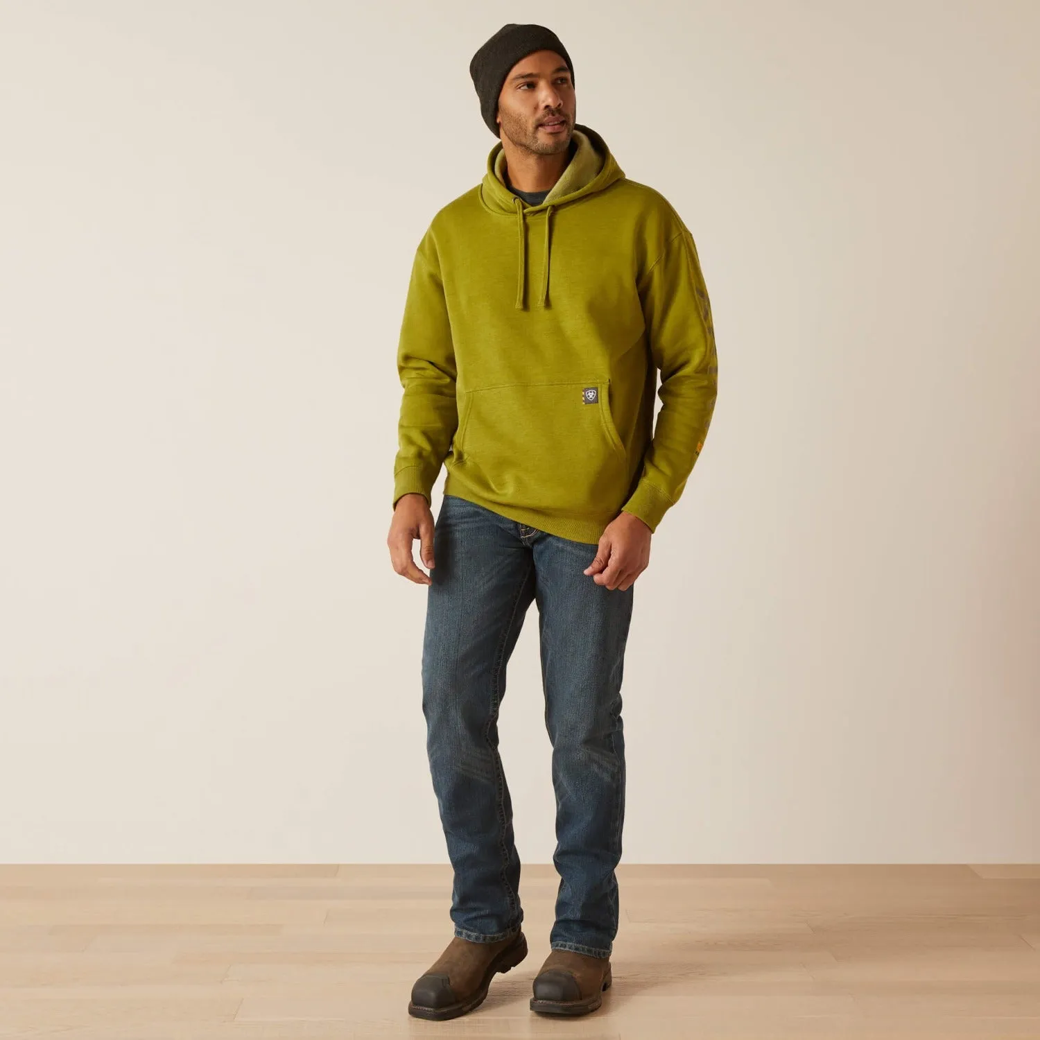 Ariat Men's Rebar Graphic Sleeve Hooded Sweatshirt sold by Work World product image thumbnail 3