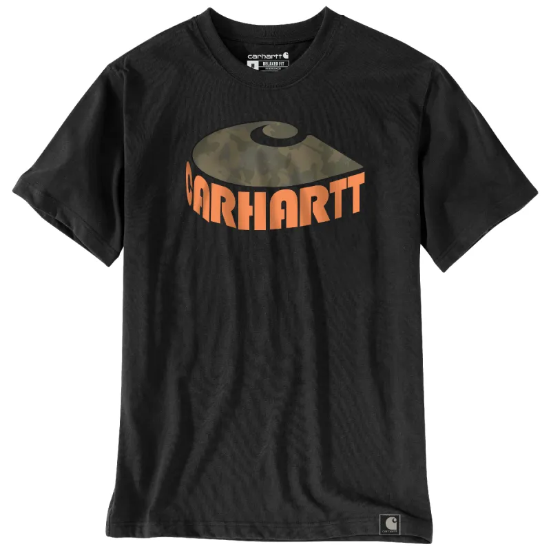Carhartt Men's Relaxed Fit Heavyweight Camo "C" Short Sleeve T-Shirt sold by Work World