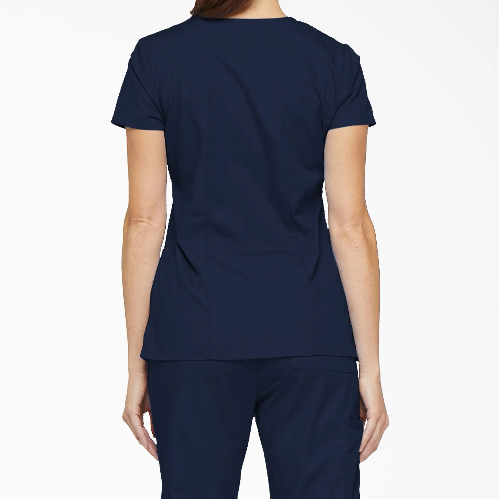 Dickies Women's EDS Signature V-Neck Scrub Top_Navy sold by Work World product image thumbnail 2