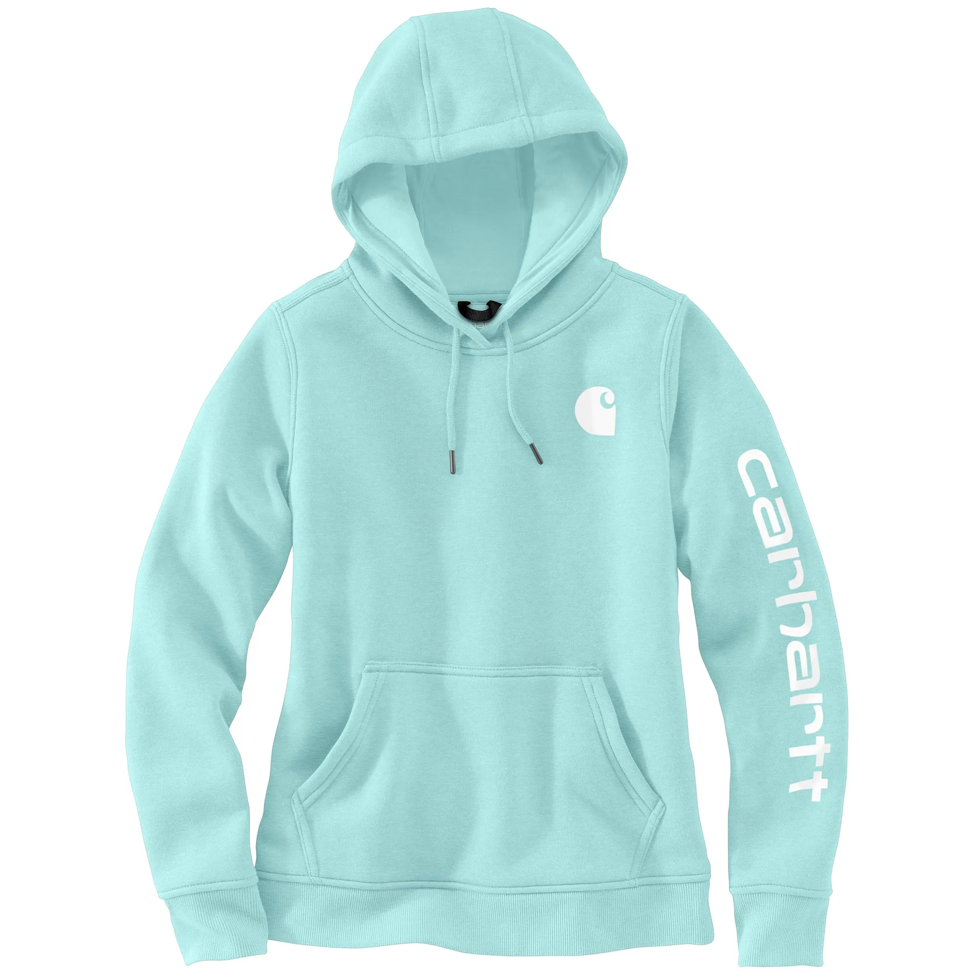 Carhartt Women's Clarksburg Graphic Sleeve Hoodie_Pastel Turquoise sold by Work World product image thumbnail 2