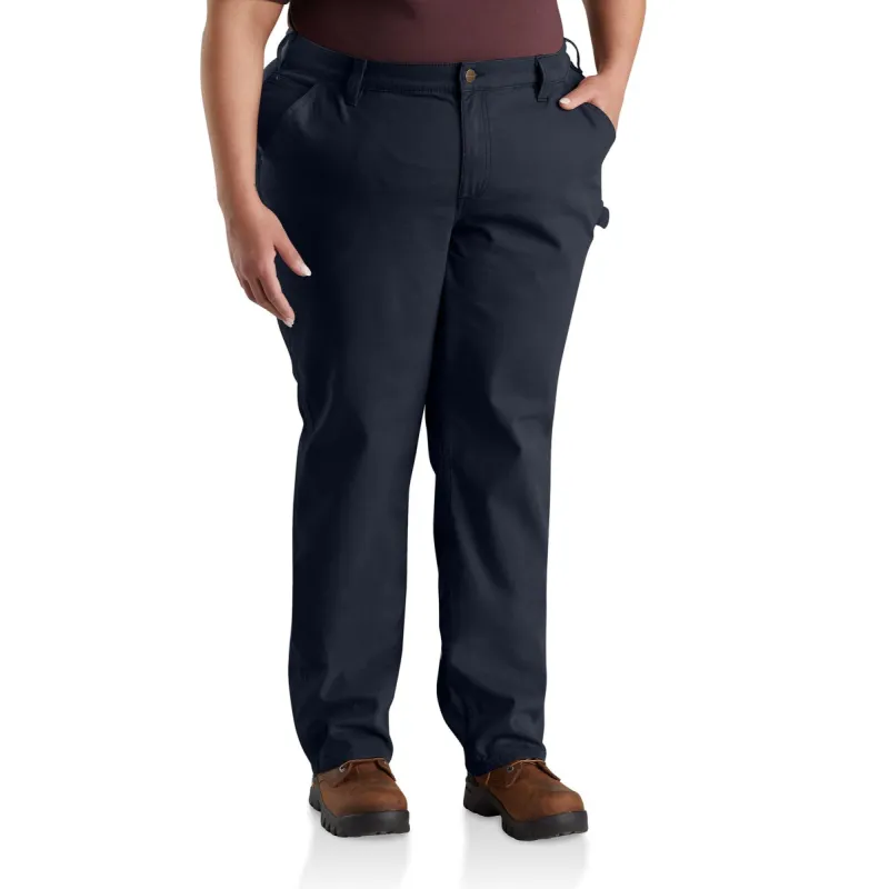Carhartt Women's Rugged Flex® Loose Fit Crawford Pant_Navy sold by Work World