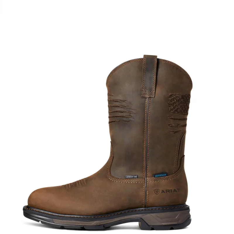 Ariat Men's WorkHog XT Patriot Waterproof Carbon Toe Work Boot sold by Work World