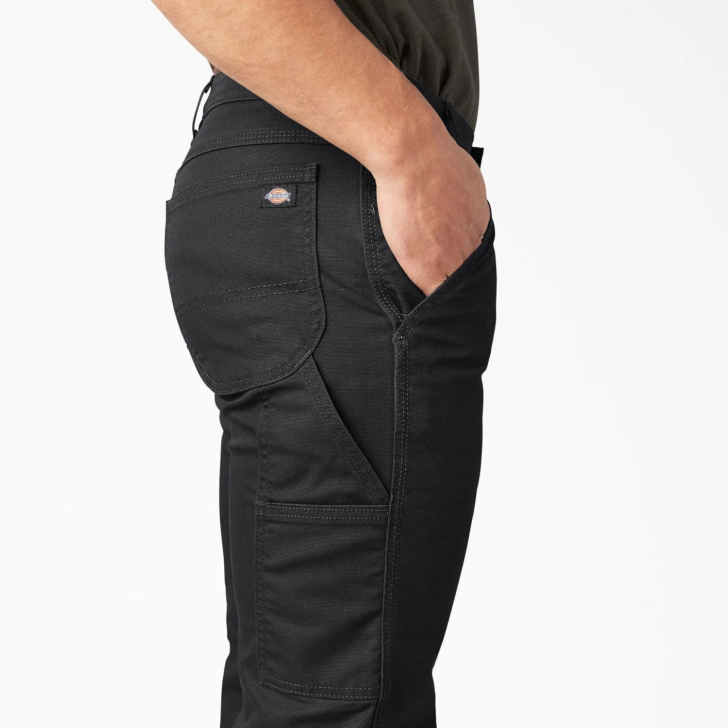 Dickies Men's FLEX Regular Fit Duck Carpenter Pant_Stonewashed Black sold by Work World product image thumbnail 4