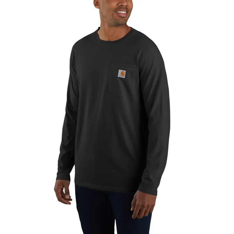 Carhartt Men's Force®  Relaxed Fit Long Sleeve Pocket T-Shirt sold by Work World