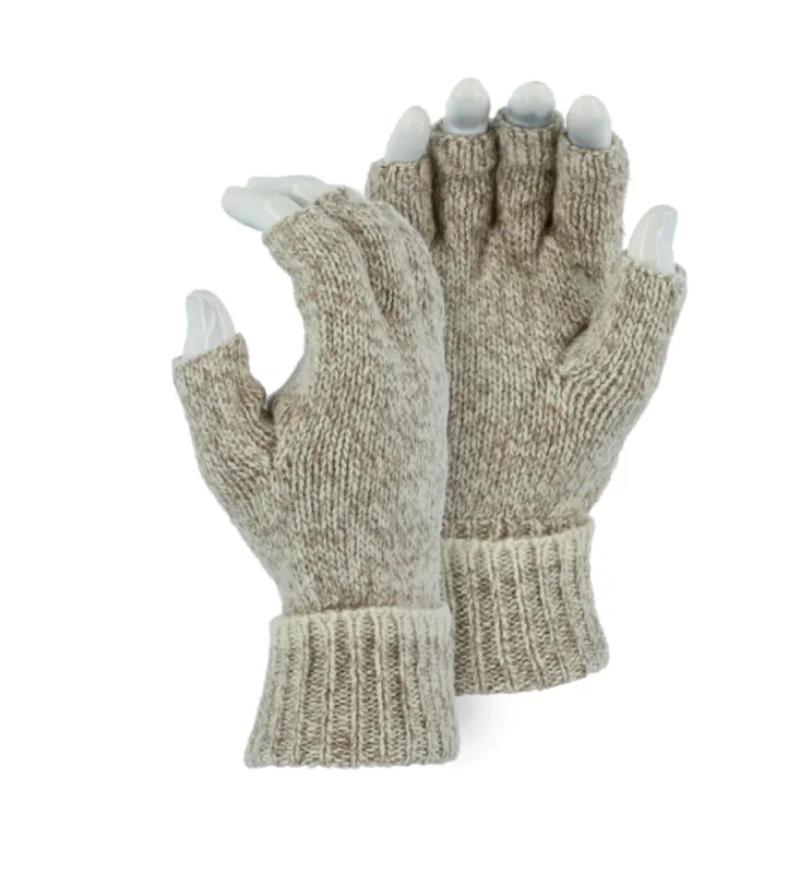 Majestic Men's Heavyweight Ragwool Fingerless Gloves sold by Work World