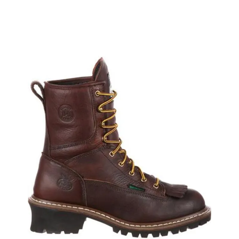 Georgia Boot Men's 8" Waterproof EH Steel Toe Logger Boot sold by Work World