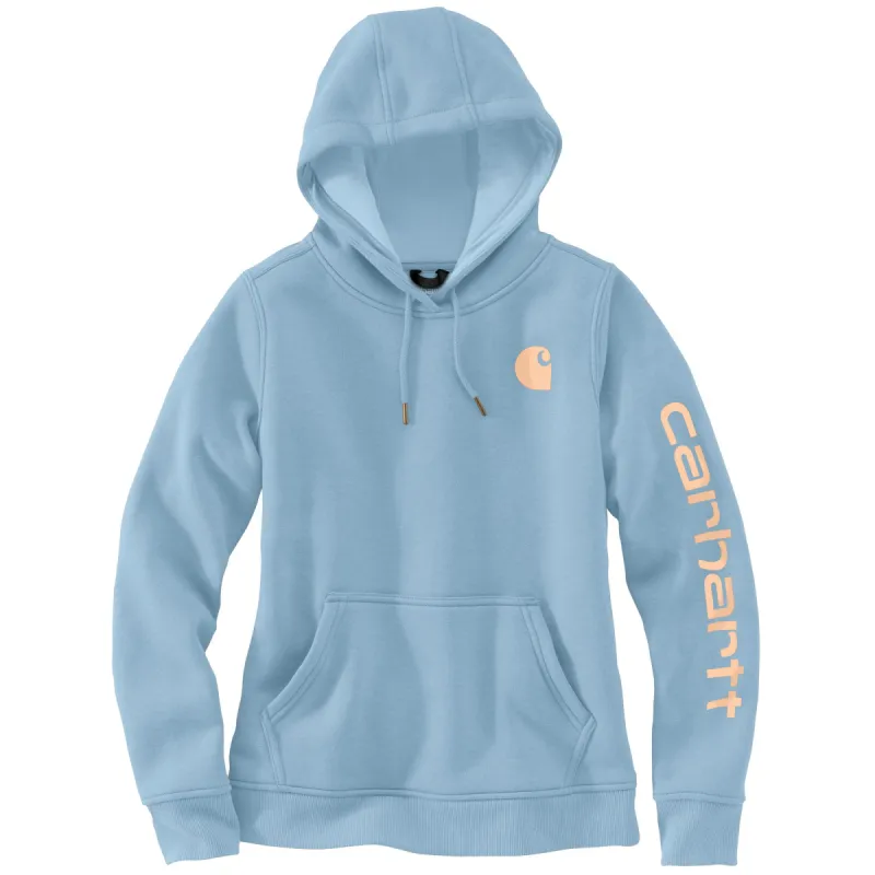 Carhartt Women's Clarksburg Graphic Sleeve Hoodie_Moonstone sold by Work World