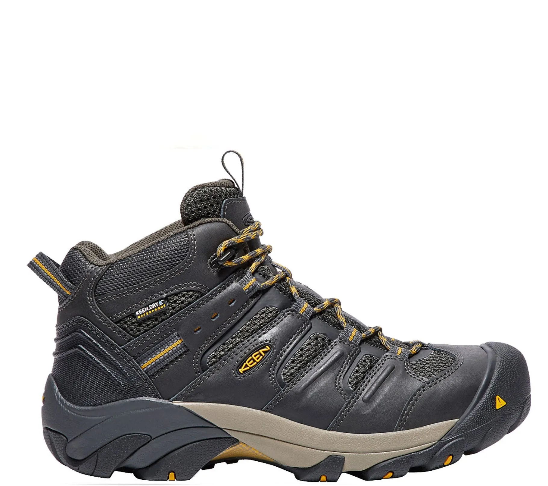 KEEN Utility Men's Lansing Mid Waterproof Steel Toe Work Boot sold by Work World