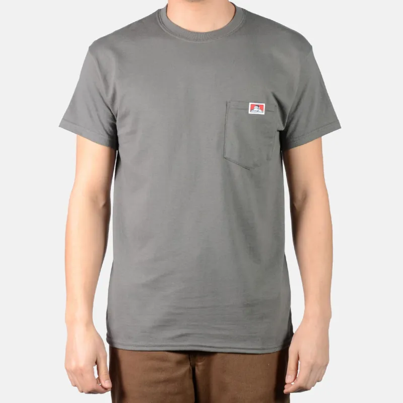 Ben Davis Men's Pocket T-Shirt_Charcoal sold by Work World