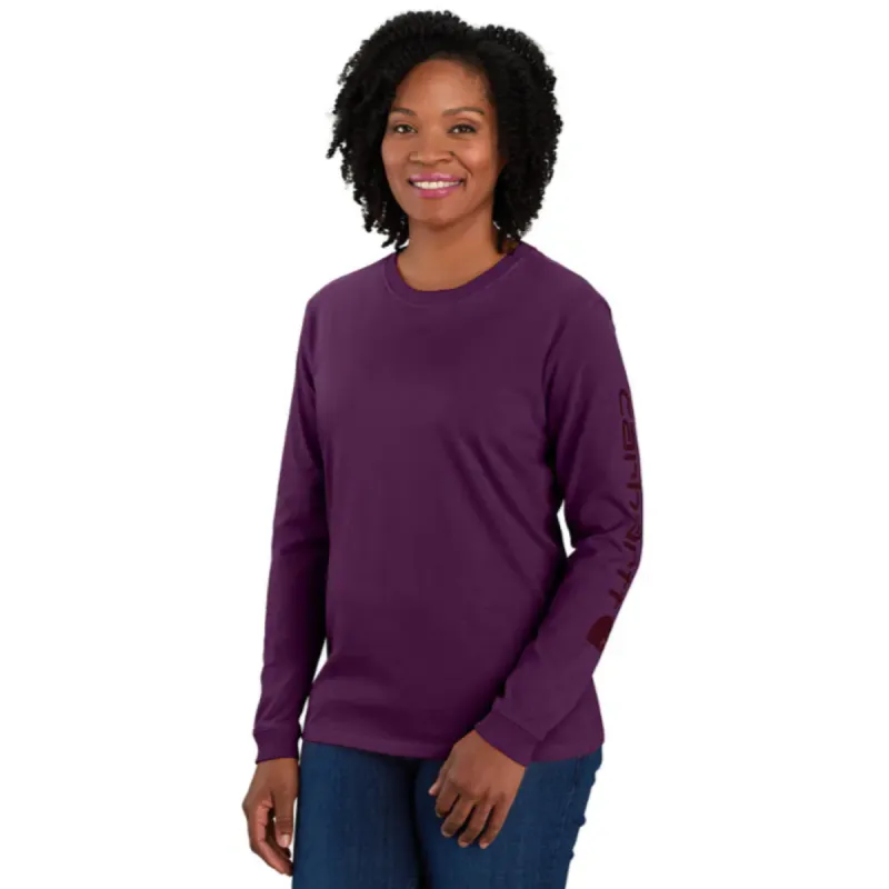 Carhartt Women's Heavyweight Long Sleeve Logo T-Shirt sold by Work World