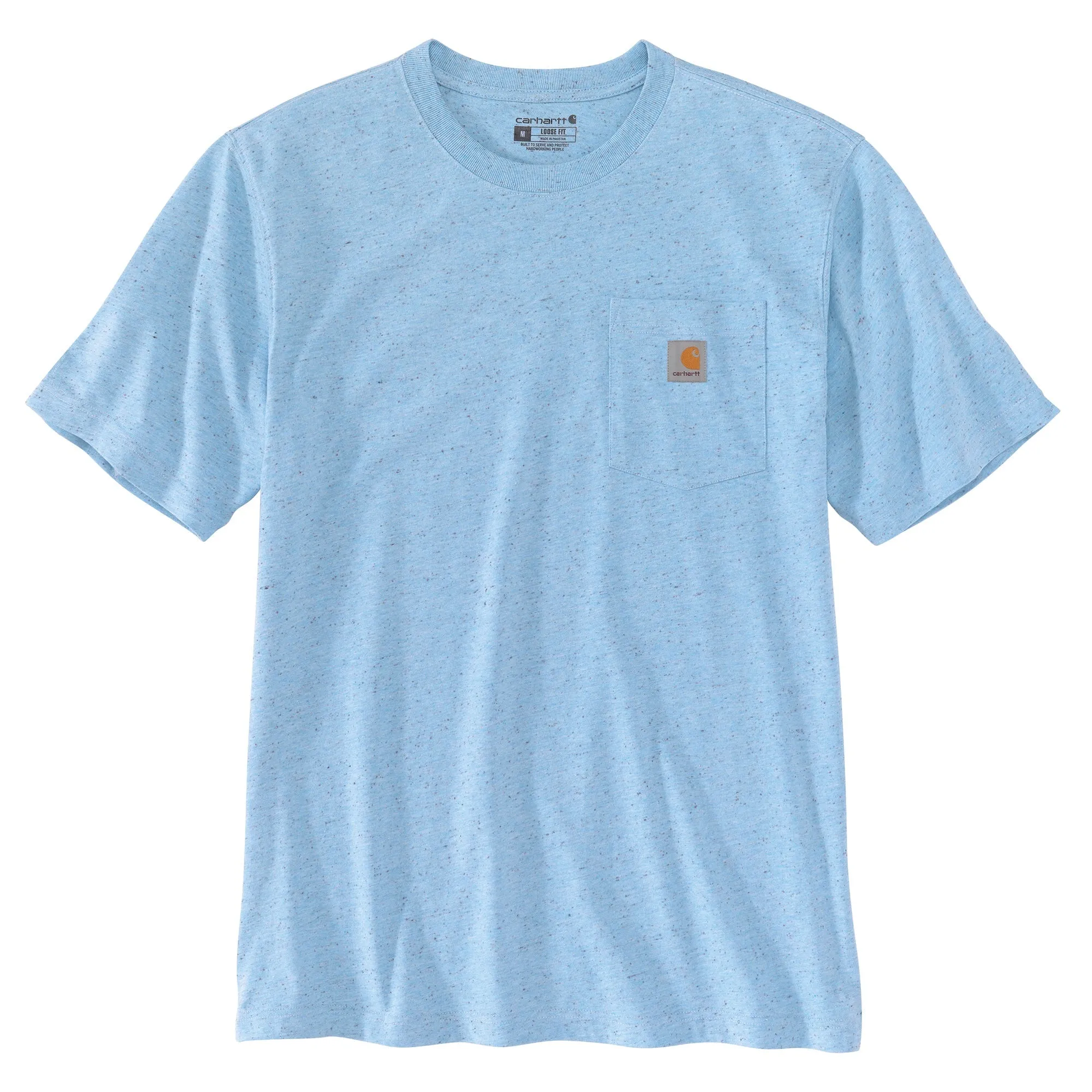 Carhartt Men's Short Sleeve Pocket T-Shirt_Powder Blue Nep sold by Work World product image thumbnail 2