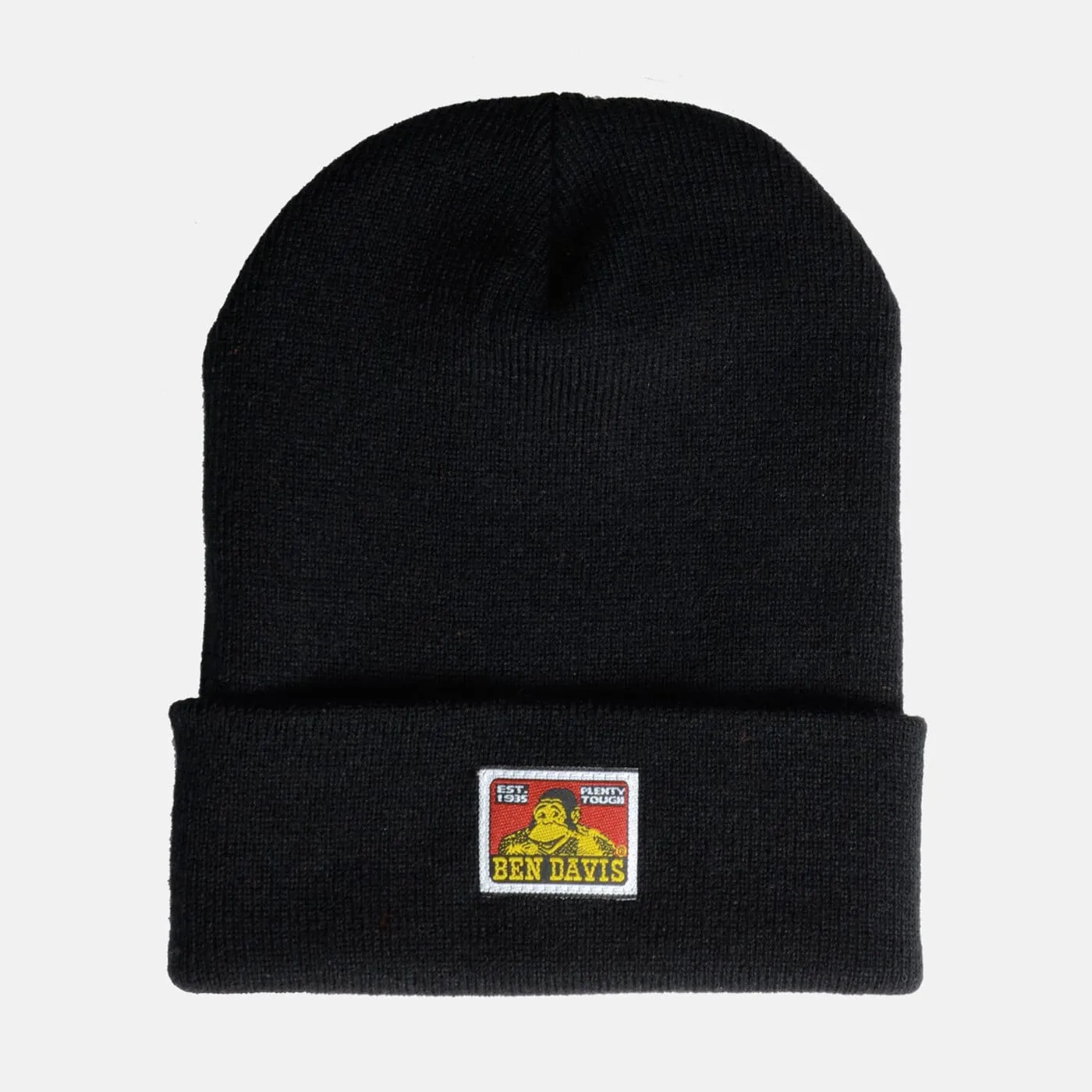 Ben Davis Logo Beanie Cap_Black sold by Work World
