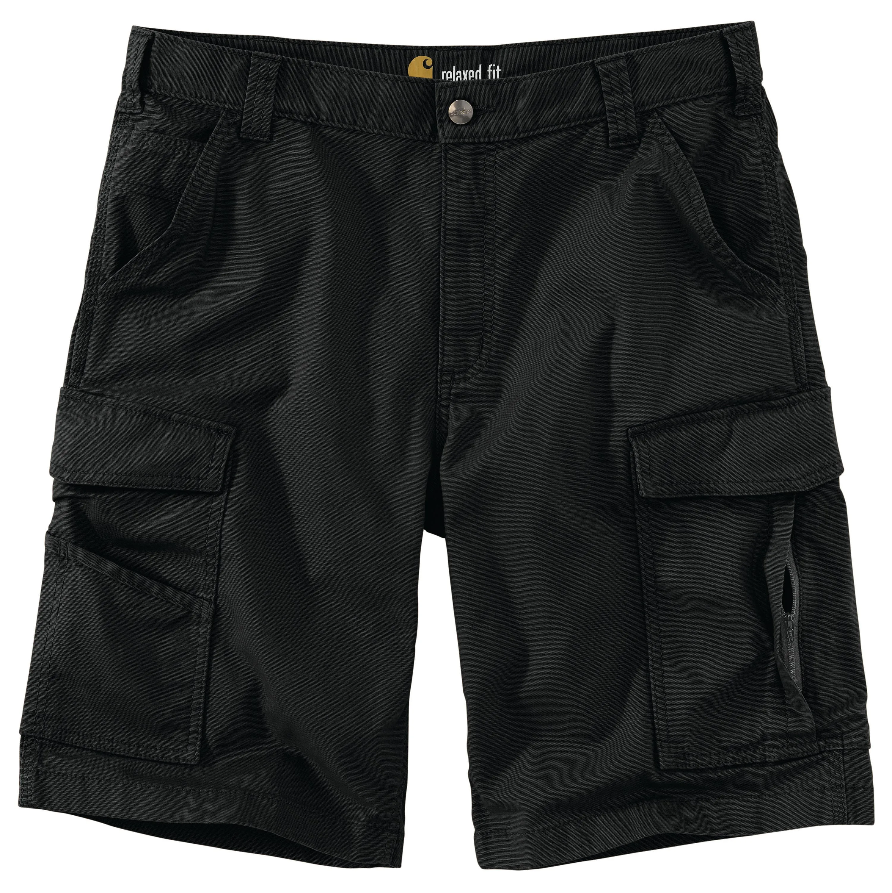 Carhartt Men's Rugged Flex® Relaxed Fit Canvas Cargo Work Short_Black sold by Work World