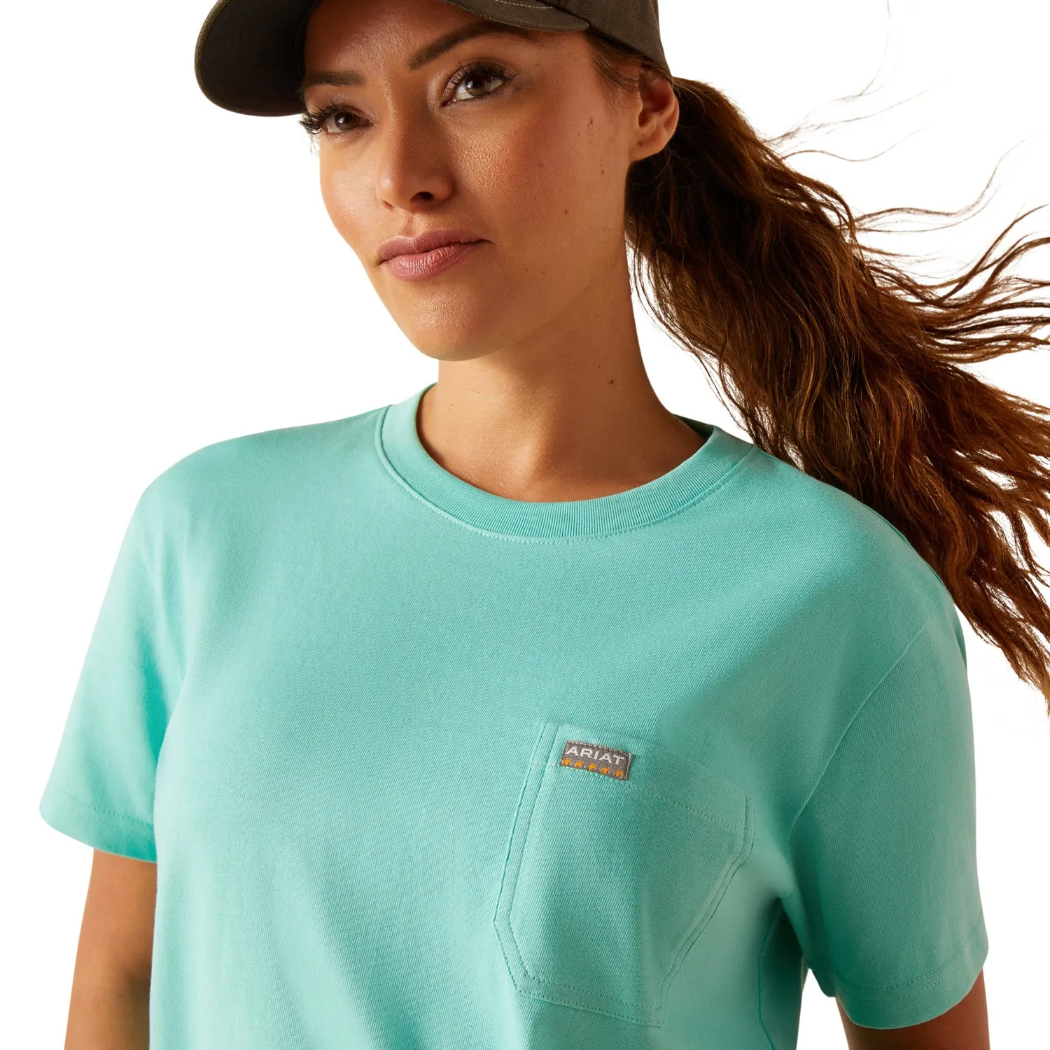 Ariat Women's Rebar CottonStrong Pocket T-Shirt sold by Work World product image thumbnail 2