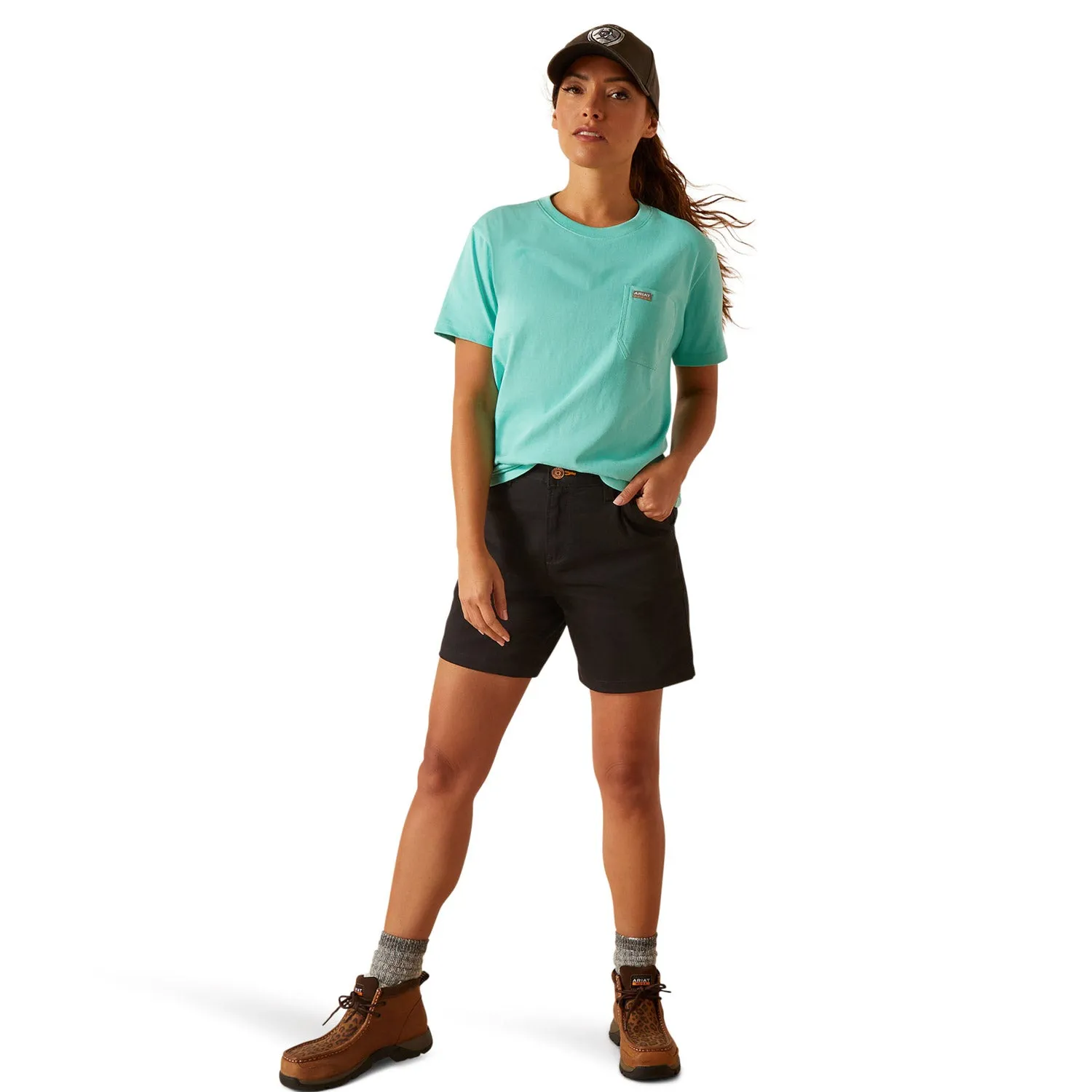 Ariat Women's Rebar CottonStrong Pocket T-Shirt sold by Work World product image thumbnail 4