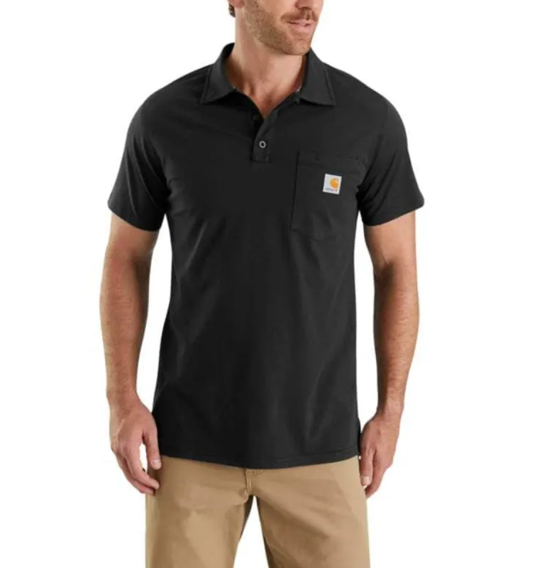 Carhartt Men's Force Delmont Short Sleeve Pocket Polo sold by Work World