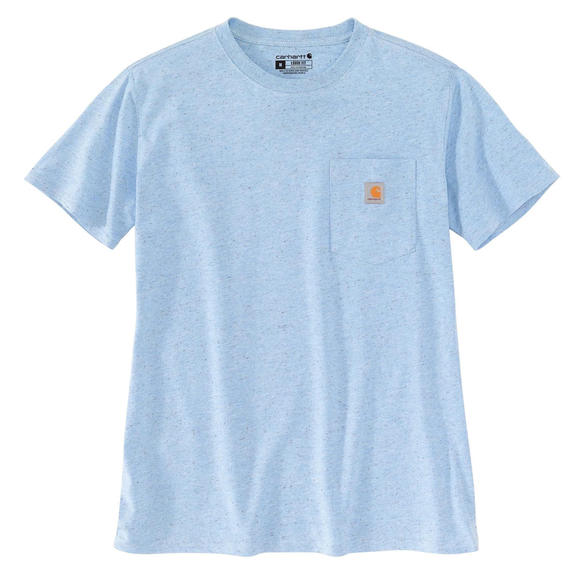 Carhartt Women's Short Sleeve Pocket T-Shirt_Powder Blue Nep sold by Work World product image thumbnail 2