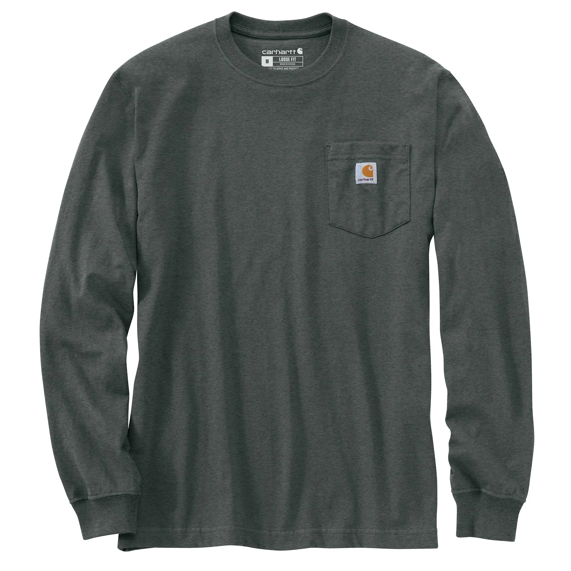 Carhartt Men's Long Sleeve Pocket T-Shirt_Elm sold by Work World