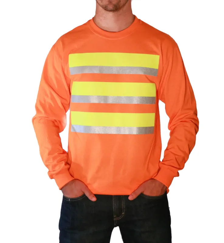 Whistle Workwear Safety Long Sleeve T-Shirt_Orange sold by Work World