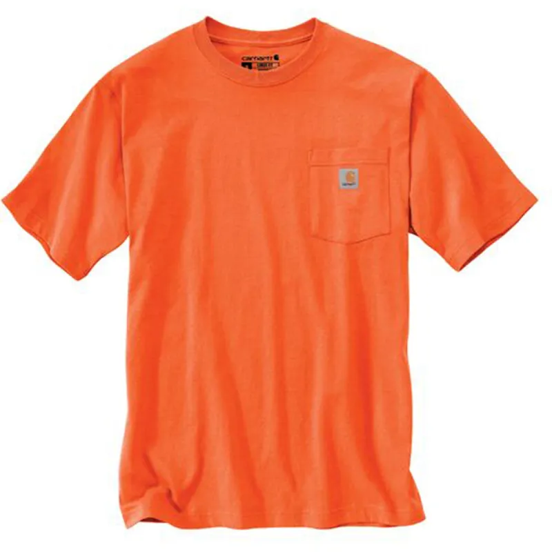 Carhartt Men's Short Sleeve Pocket T-Shirt_Brite Orange sold by Work World