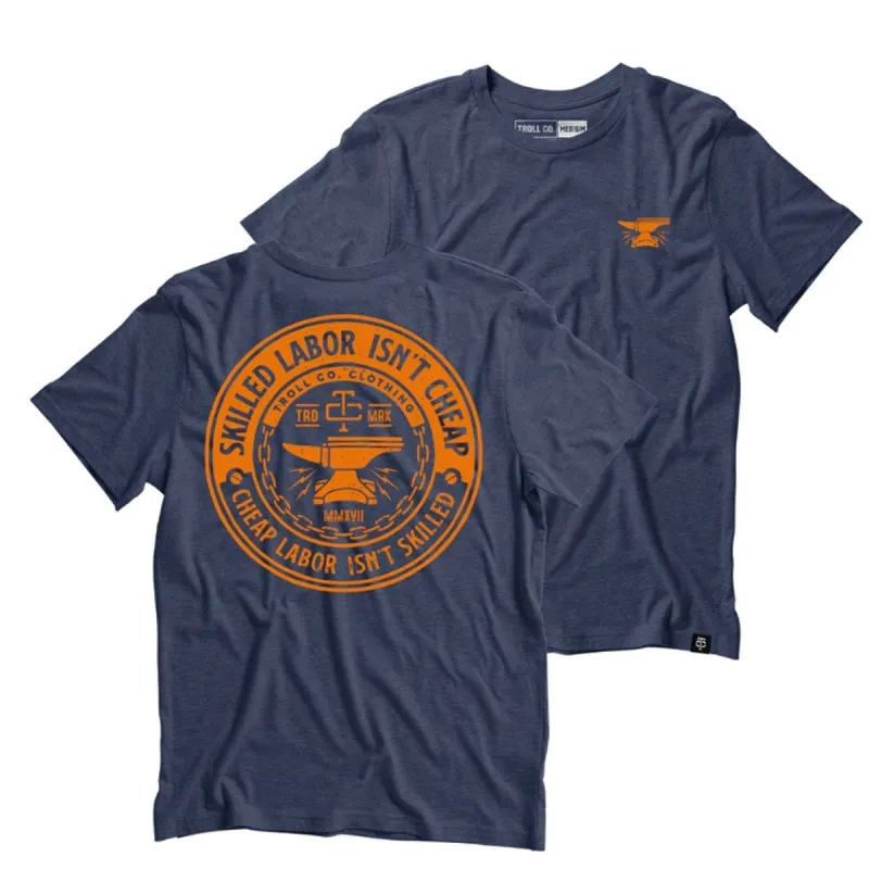 Troll Co. Men's "Skilled Labor Isn't Cheap" Graphic T-Shirt sold by Work World