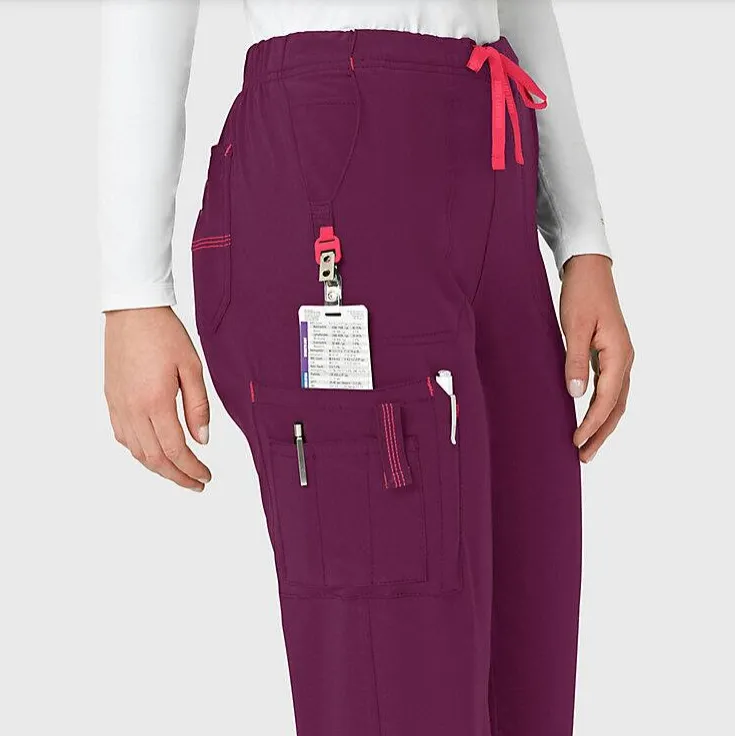Carhartt Women's Force® Cross-Flex Utility Boot Cut Cargo Scrub Pant_Wine sold by Work World product image thumbnail 3