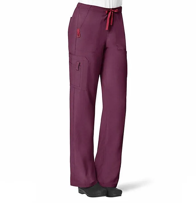Carhartt Women's Force® Cross-Flex Utility Boot Cut Cargo Scrub Pant_Wine sold by Work World