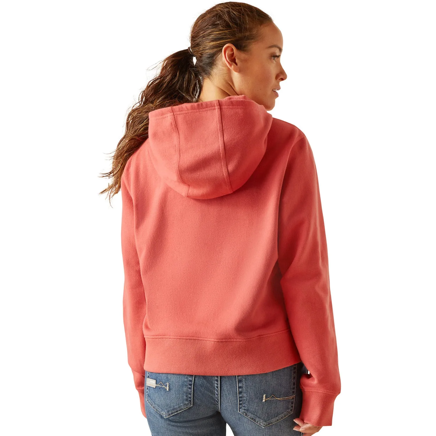 Ariat Women's Rebar Lightweight Cropped Hoodie sold by Work World product image thumbnail 3