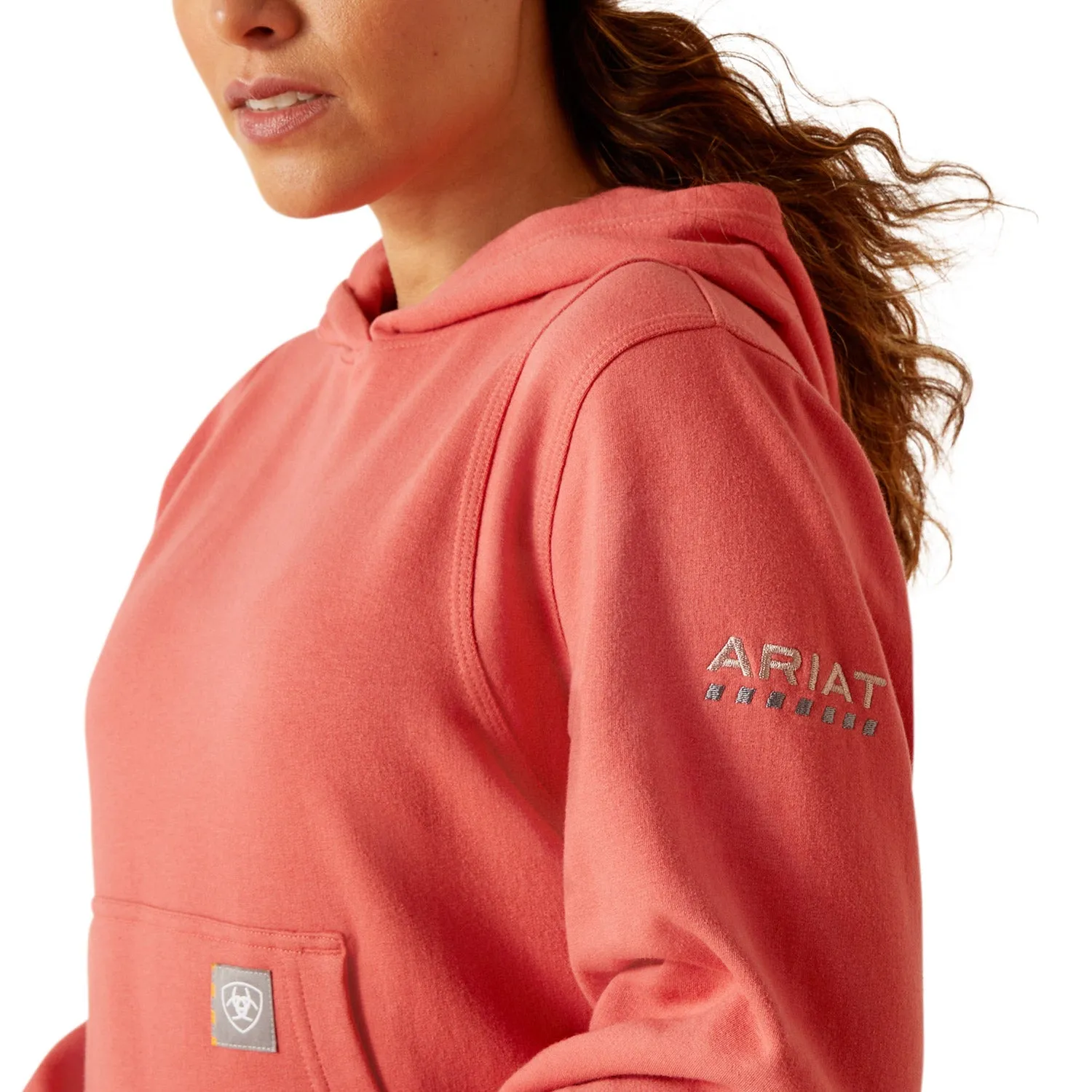 Ariat Women's Rebar Lightweight Cropped Hoodie sold by Work World product image thumbnail 2