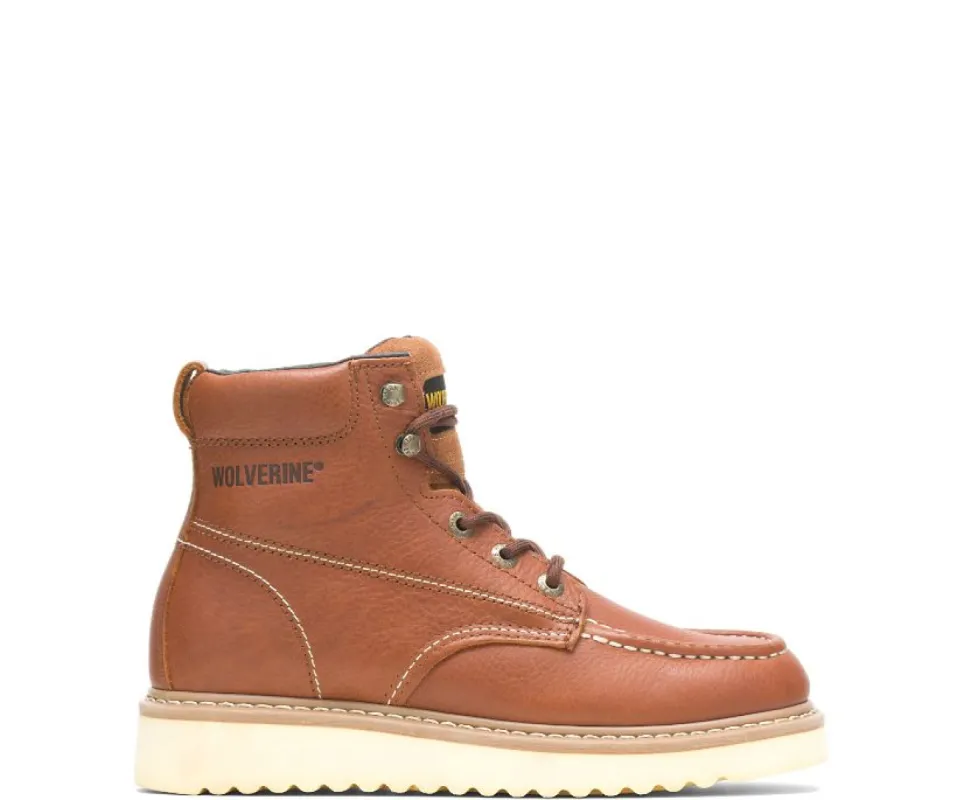 Wolverine Men's Moc-Toe Wedge 6" Soft Toe Work Boot sold by Work World