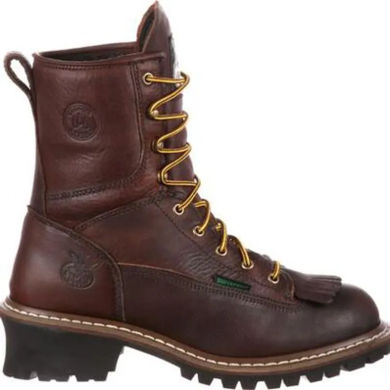 Georgia Boot Men's 8" Waterproof Soft Toe Logger Boot sold by Work World