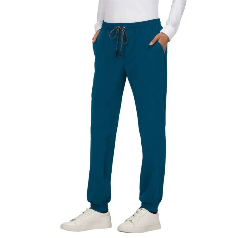 koi Women's Good Vibe Jogger Pant_Caribbean Blue sold by Work World