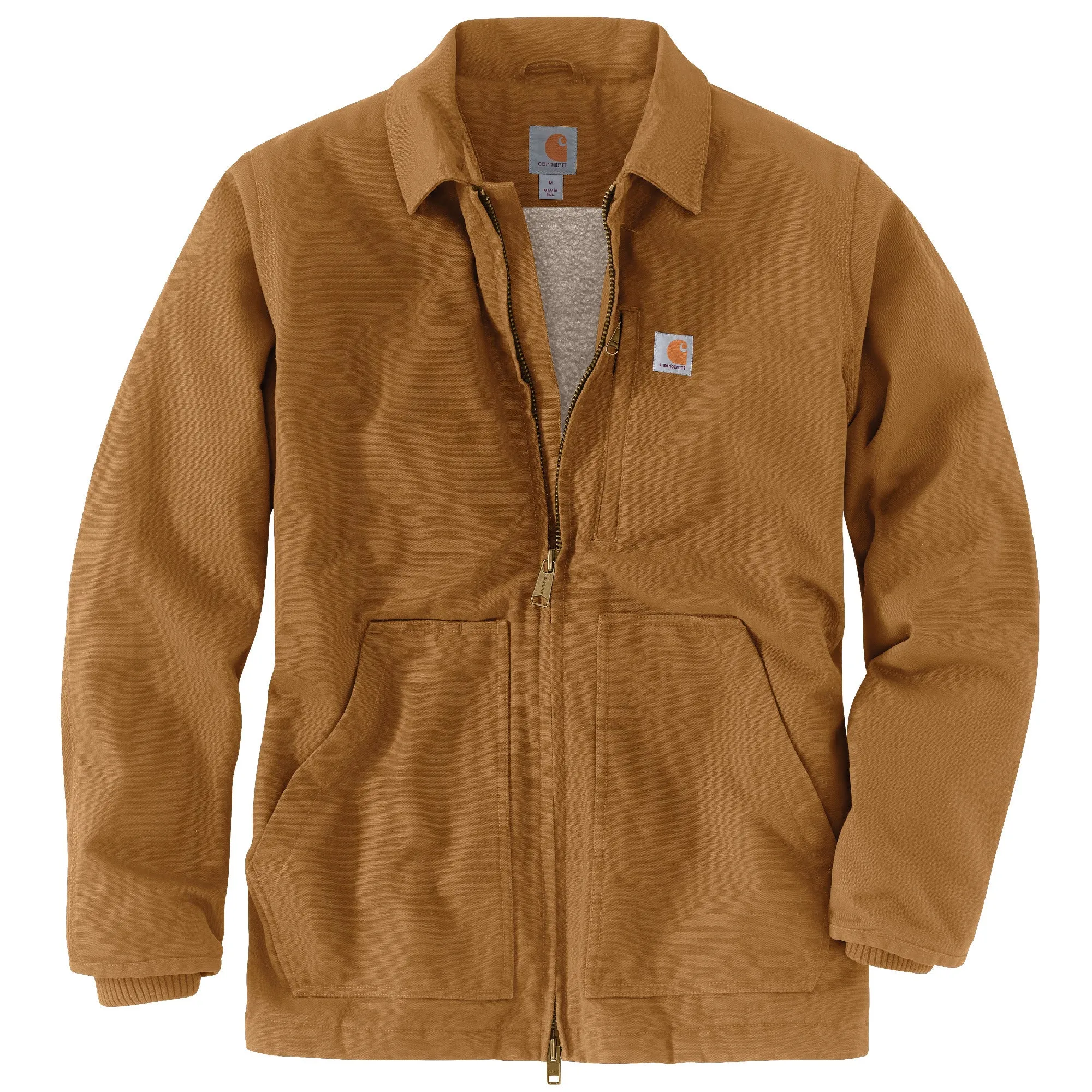 Carhartt Men's Loose Fit Washed Duck Sherpa-Lined Coat sold by Work World product image thumbnail 4