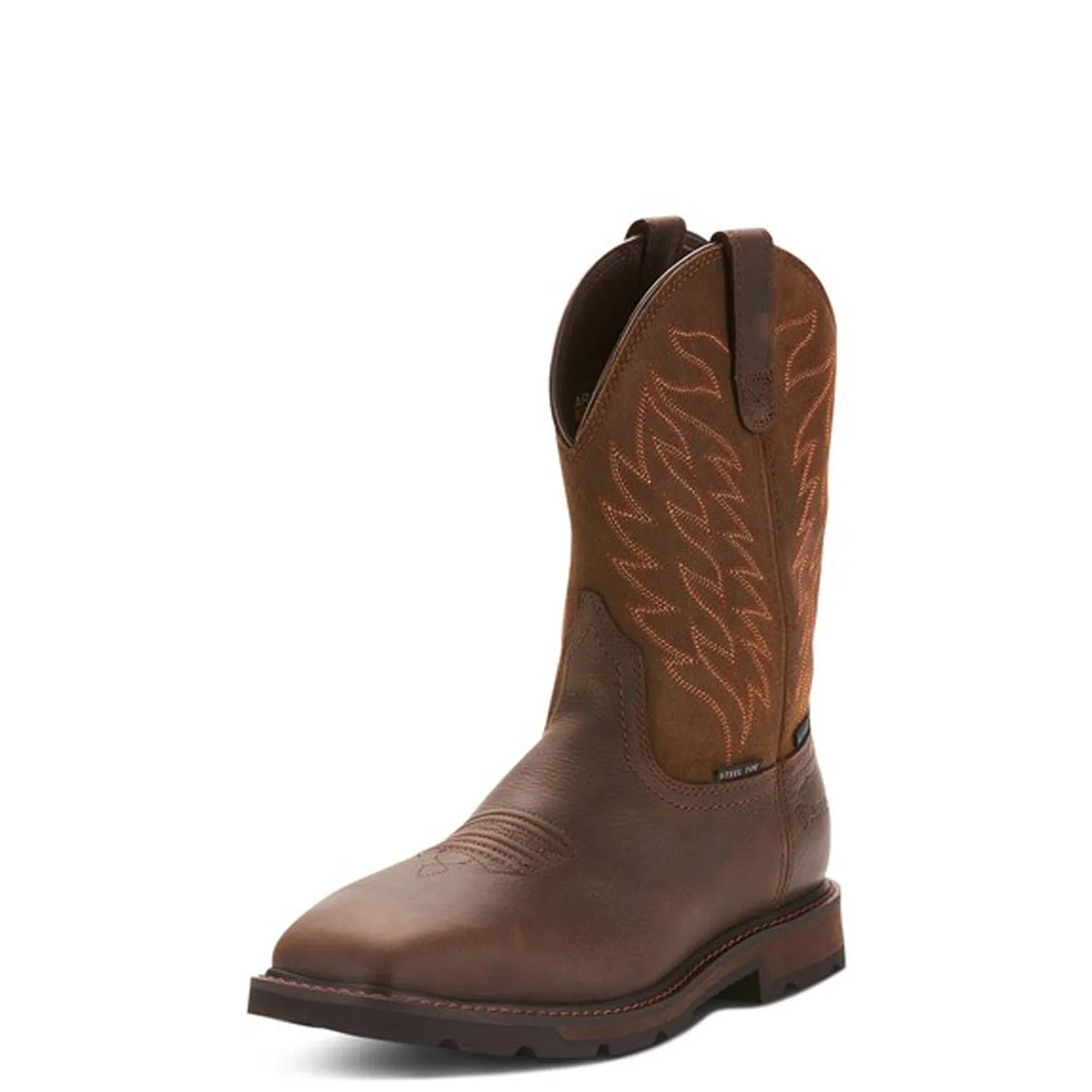 Ariat Men's Groundbreaker 10" Waterproof EH Steel Toe Western Boot sold by Work World product image thumbnail 2