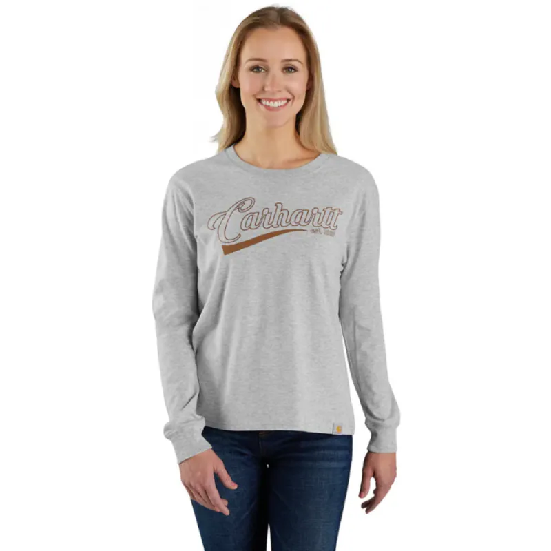 Carhartt Women's TENCEL Loose Fit Graphic Long Sleeve T-Shirt sold by Work World