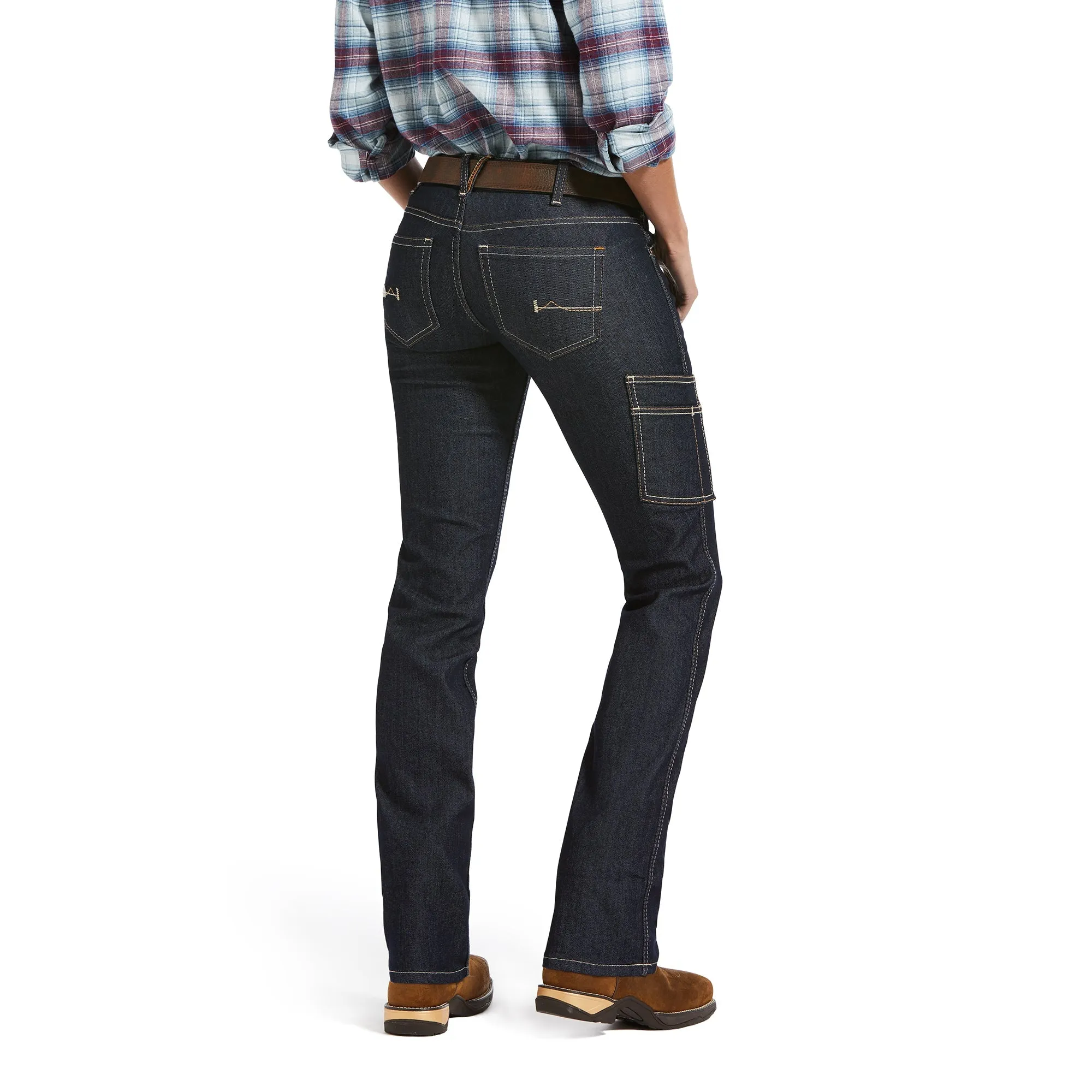 Ariat Women's Rebar DuraStretch Raven Denim Pant sold by Work World product image thumbnail 2