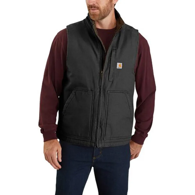 Carhartt Men's Washed Duck Mock Neck Vest sold by Work World