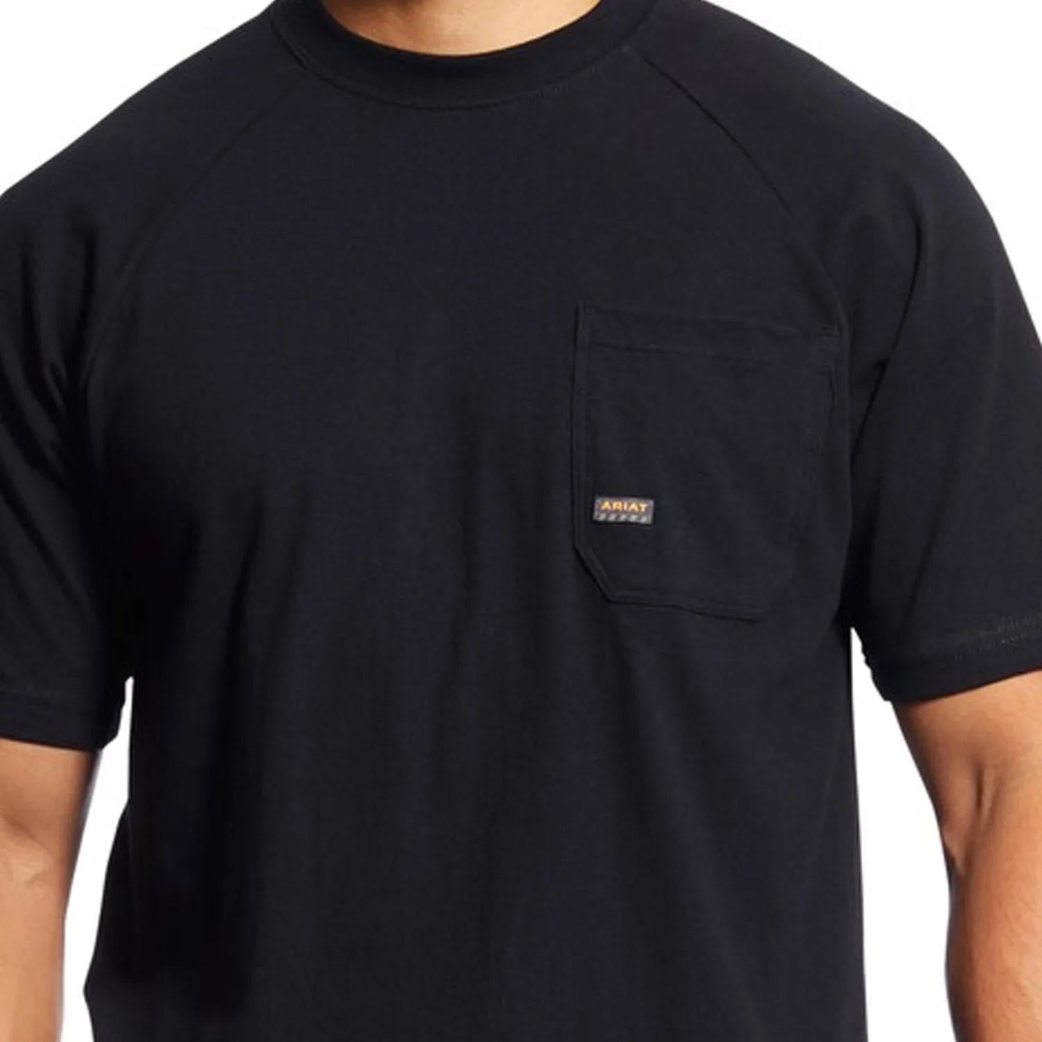 Ariat Men's Rebar CottonStrong T-Shirt_Black sold by Work World product image thumbnail 2