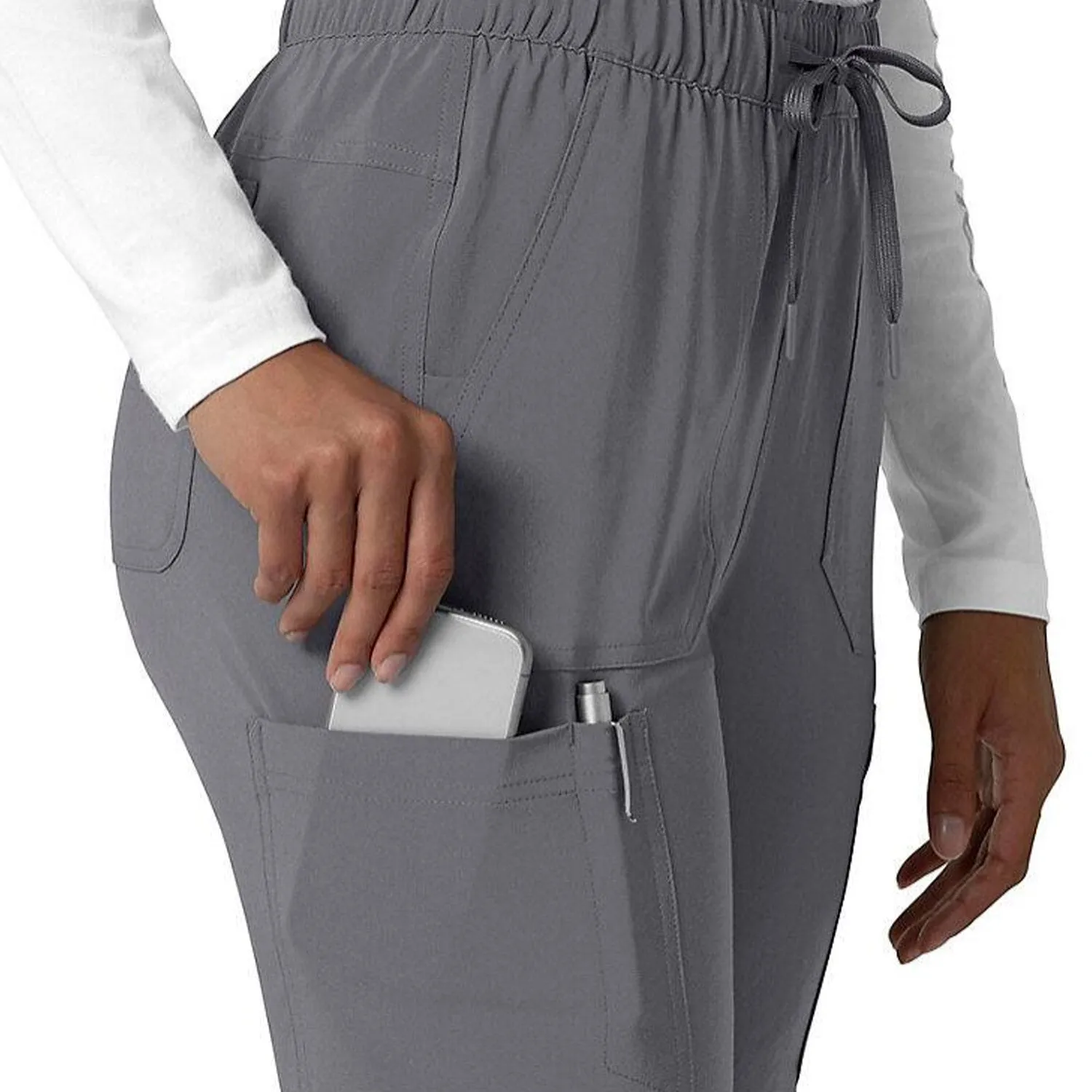 Carhartt Women's Force Cross Flex 7-Pocket Cargo Scrub Pant_Pewter sold by Work World product image thumbnail 3