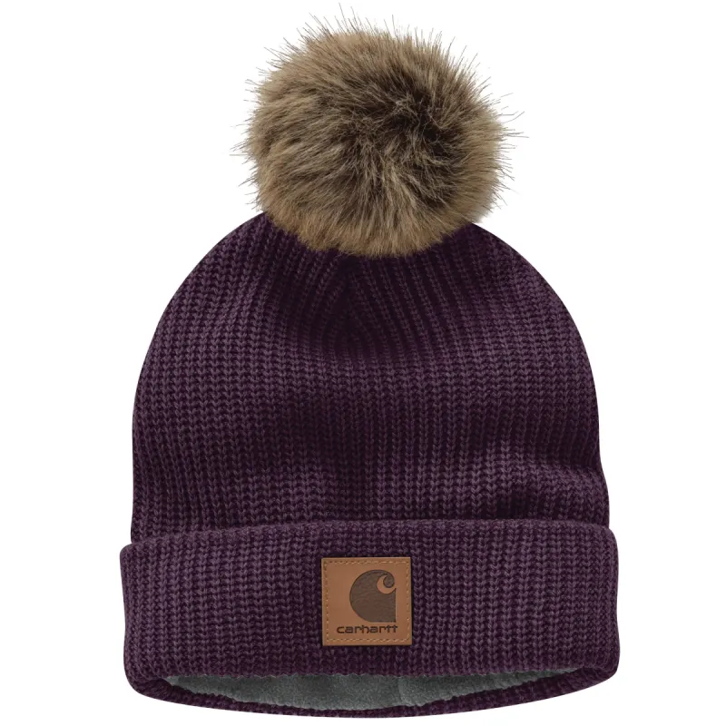 Carhartt Women's Fleece Lined Pom Pom Hat sold by Work World
