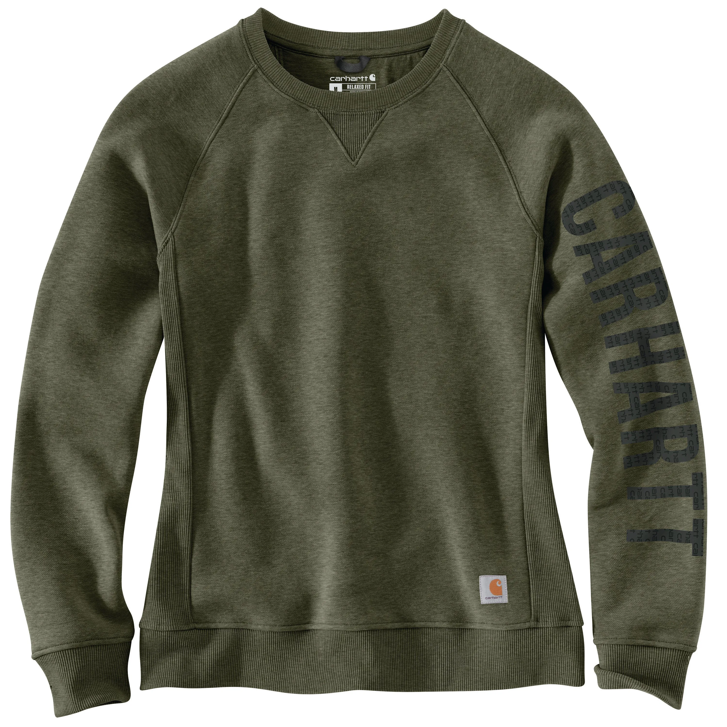 Carhartt Women's Crewneck Graphic Sweatshirt_Basil Heather sold by Work World product image thumbnail 2
