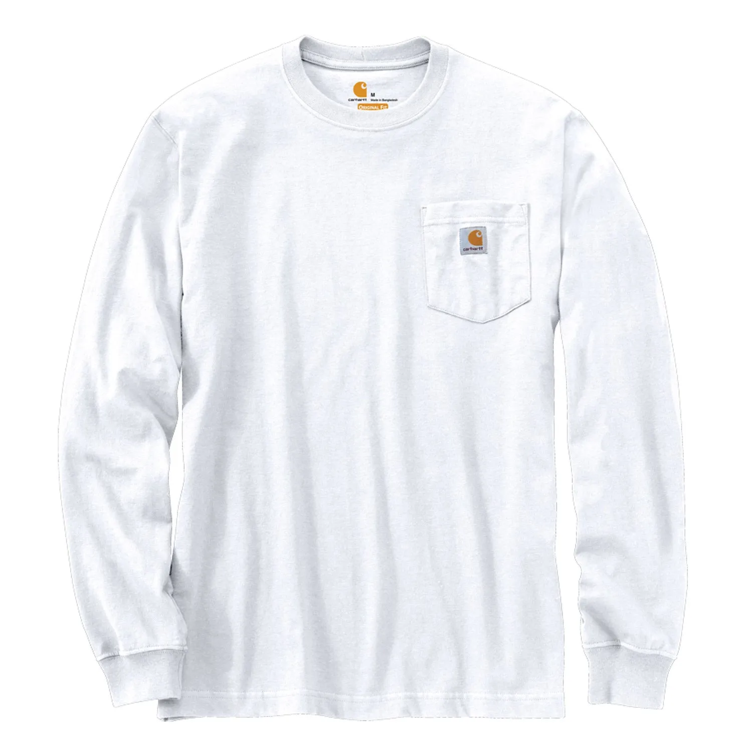 Carhartt Men's Long Sleeve Pocket T-Shirt_White sold by Work World