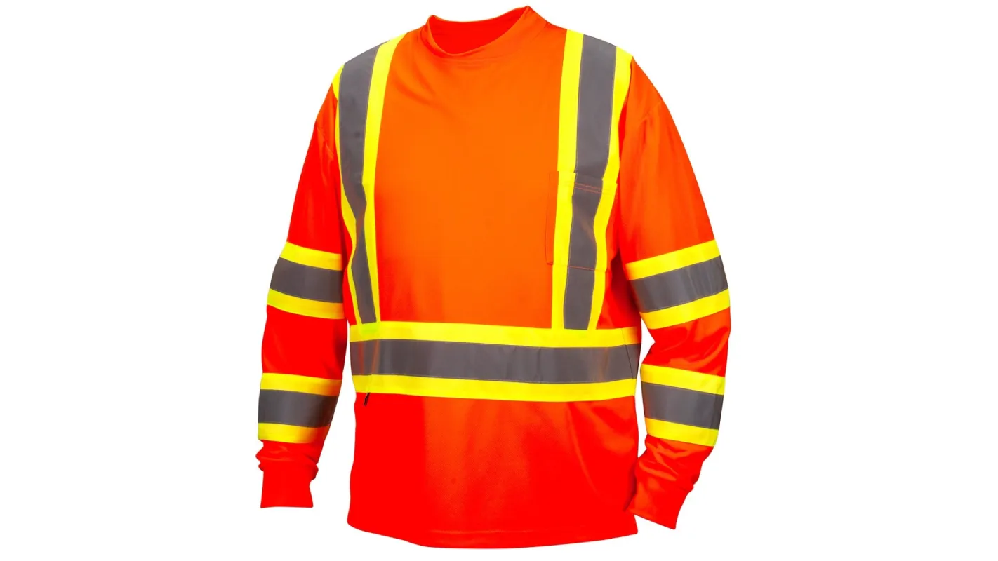 Pyramex Men's Hi-Vis Long Sleeve Shirt sold by Work World
