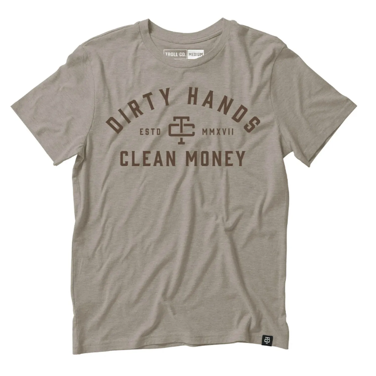 Troll Co. Men's 'Dirty Hands Clean Money" T-Shirt sold by Work World