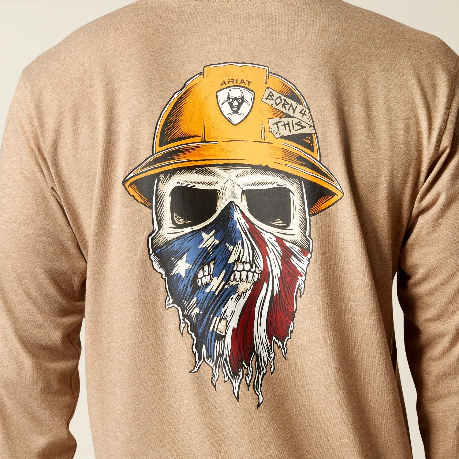 Ariat Men's Workman Born For This Graphic Long Sleeve T-Shirt sold by Work World product image thumbnail 3