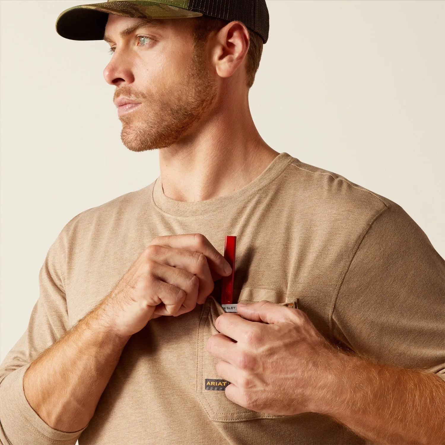 Ariat Men's Workman Born For This Graphic Long Sleeve T-Shirt sold by Work World product image thumbnail 2