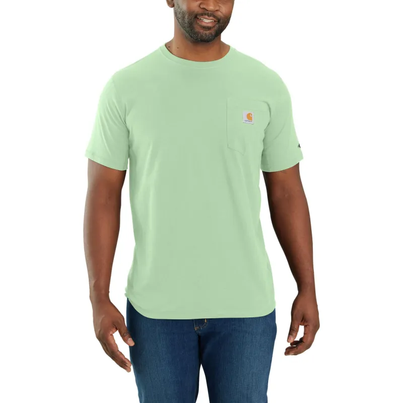 Carhartt Men's Force® Relaxed Fit Midweight Short Sleeve Pocket Tee_Aventurine sold by Work World