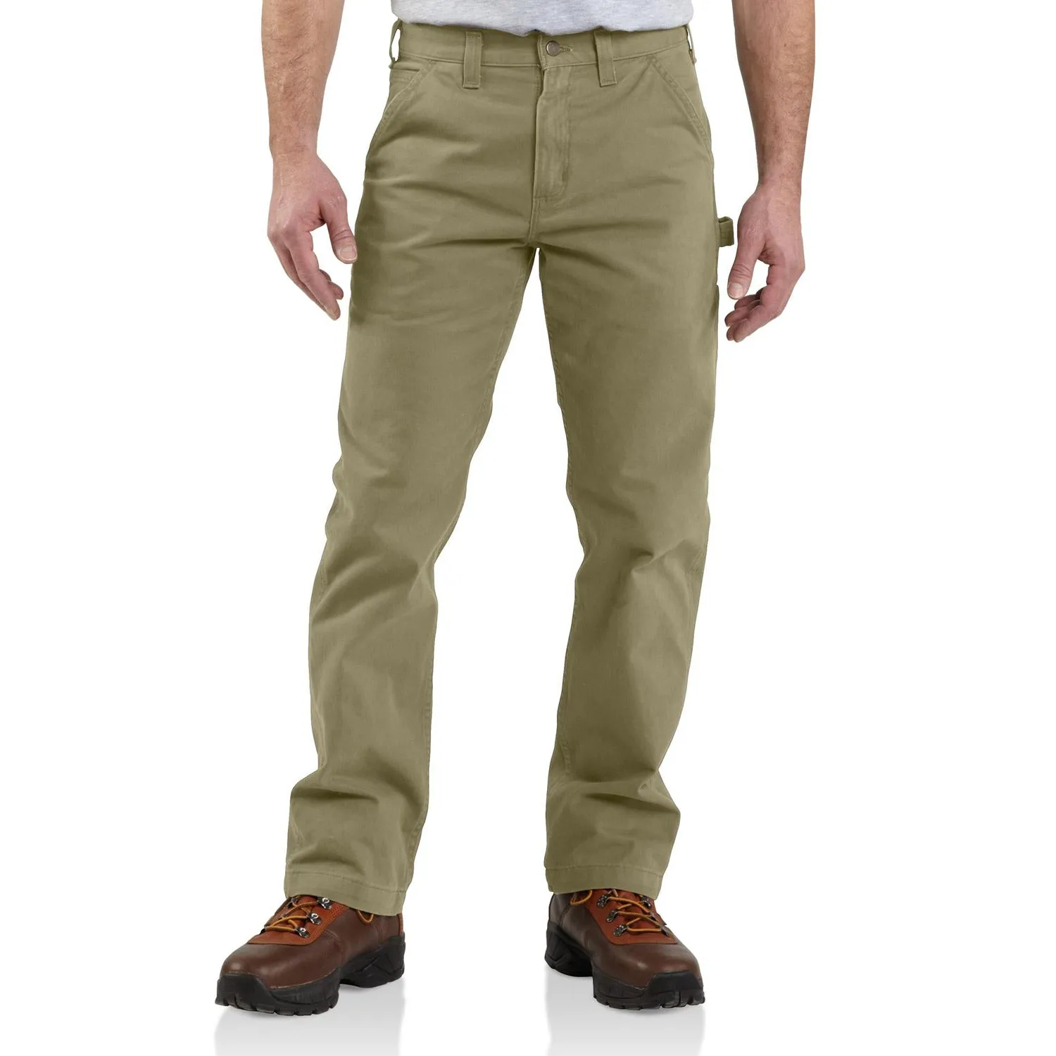 Carhartt Men's Washed Twill Dungaree_Dark Khaki sold by Work World